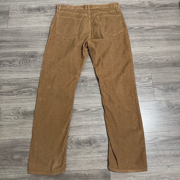 Banana Republic Men Khaki Corduroy 100% Pima Cotton  Straight Leg Pants Sz 36x34 - Picture 8 of 16